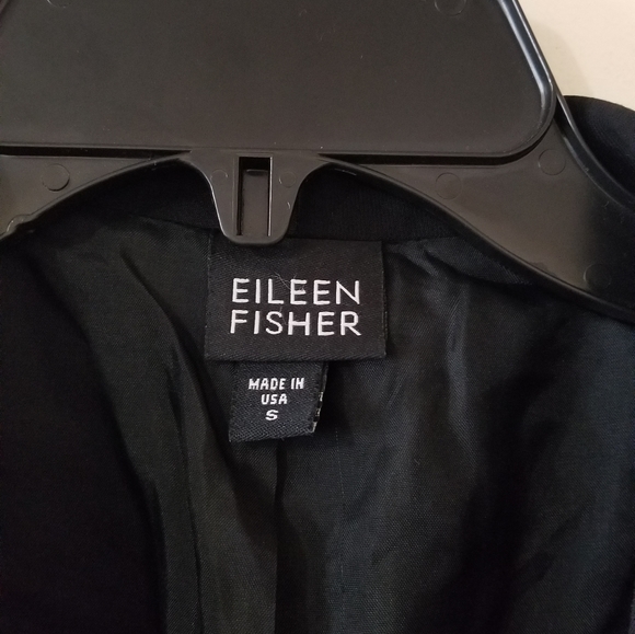 Vintage Eileen Fisher Open Front Black Blazer - Picture 7 of 7